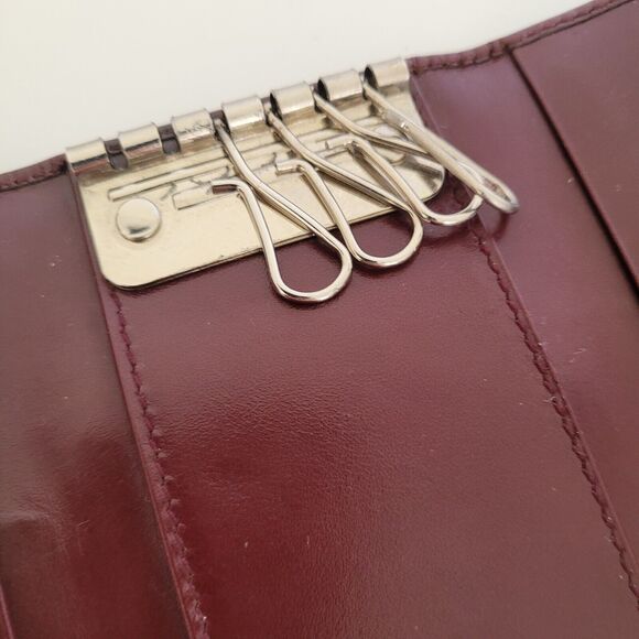 Authentic Prada Multicles Key Holder Hooks Case Brown Small Wallet Leather - Picture 6 of 11